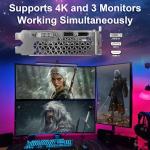 ZER-LON Radeon RX 550 4GB Graphics Card, GDDR5 128 Bit PCIE 3.0 Computer Gaming Gpu, 1183MHz Video Card with HDMI/DP/DVI Ports Support 4K