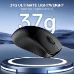 Redragon M817 Wired Gaming Mouse, 24000 DPI Optical Mice with 5 Programmable Buttons & Ergonomic Design, 37G Ultra Lightweight, Software Supports DIY Keybinds, Black