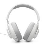 JBL Quantum 100M2 - Wired Over-Ear Gaming Headset with omnidirectional, Detachable mic with Mute Option and Fabric-Covered Memory Foam Ear Cushions, Compatible with All Platforms (White)