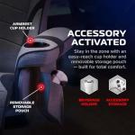 RESPAWN 900 Console Gaming Recliner with Footrest and Lumbar Support - Comfortable Ergonomic Gaming Chair with Headrest, No Wheels, Reclining, Heavy Duty, Racing Style Video Game Chairs - Gray Fabric