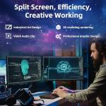 ZER-LON Radeon RX 550 4GB Graphics Card, GDDR5 128 Bit PCIE 3.0 Computer Gaming Gpu, 1183MHz Video Card with HDMI/DP/DVI Ports Support 4K