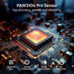 LTC GM023 Tri-Mode Wireless Gaming Mouse, 79g Ultra-Light Honeycomb Ergonomic Gaming Mouse, 2.4Ghz/BT/Wired, 6-Level DPI 8000, 6 Programmable Buttons, Pro Software