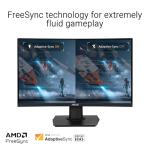 ASUS TUF Gaming 24” (23.6 inch viewable) Curved Monitor (VG24VQER) – FHD, 180Hz, 1ms, DCI-P3 90%, Extreme Low Motion Blur Sync, FreeSync, Shadow Boost, Eye Care, DisplayWidget Center, 3yr Warranty