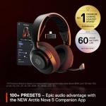 SteelSeries Arctis Nova 5 Wireless Multi-System Gaming Headset — Neodymium Magnetic Drivers — 100+ Audio Presets — 60 HR Battery — 2.4GHz or BT — ClearCast Gen2.X Mic — PC, PS5, PS4, Switch, Mobile