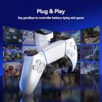 LVFAN Charger for PS5 Controller, Battery Pack Compatible with PlayStation DualSense & Edge, Portable Power Bank with LED Display, Adds 12+ Hours of Gaming Time for PS5 Gamers