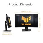 ASUS TUF Gaming 24” (23.6 inch viewable) Curved Monitor (VG24VQER) – FHD, 180Hz, 1ms, DCI-P3 90%, Extreme Low Motion Blur Sync, FreeSync, Shadow Boost, Eye Care, DisplayWidget Center, 3yr Warranty