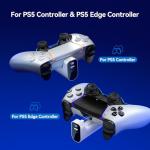 LVFAN Charger for PS5 Controller, Battery Pack Compatible with PlayStation DualSense & Edge, Portable Power Bank with LED Display, Adds 12+ Hours of Gaming Time for PS5 Gamers