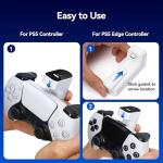 LVFAN Charger for PS5 Controller, Battery Pack Compatible with PlayStation DualSense & Edge, Portable Power Bank with LED Display, Adds 12+ Hours of Gaming Time for PS5 Gamers