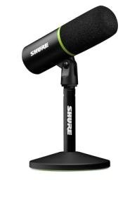 Shure MV6 Gaming Microphone – Dynamic USB Mic for PC Gaming & Streaming with Tap-to-Mute, Noise Cancellation, Desktop Stand & 3.5mm Headphone Monitoring, Black