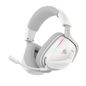 Corsair Void v2 Wireless Gaming Headset with Bluetooth for PC, PS5, PS4, Switch, Mobile – Dolby Atmos, 70 Hr Battery, Dual Wireless, Lightweight, Fast Charging – White