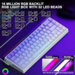 AULA Hero 68 HE 60% Gaming Keyboard Wired, Hall Effect Magnetic Switch Keyboard with Adjustable Actuation, Fast Trigger Mode, 8K Hz Polling Rate, 0.125ms Latency,Side Printed PBT Keycaps, RGB Backlit