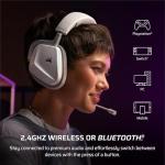 Corsair Void v2 Wireless Gaming Headset with Bluetooth for PC, PS5, PS4, Switch, Mobile – Dolby Atmos, 70 Hr Battery, Dual Wireless, Lightweight, Fast Charging – White