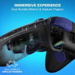 Turtle Beach Rematch Advanced Wired Gaming Controller for Xbox & PC – Lenticular, Multi-Design, Remappable Buttons, Hall-Effect Hair Triggers, 8ft Cable, Officially Licensed by Xbox – Dark Cosmos