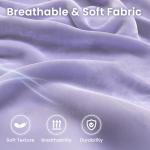 N-GEN GAMING Video Gaming Chair Office Computer Desk Use Ergonomic Reclining Backrest Adjustable Armrests Lumbar Support Footrest High Density Foam Breathable Fabric Heavy Duty Base (Purple)