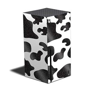 MightySkins Glossy Glitter Skin Compatible with Xbox Series X - Cow Print | Protective, Durable High-Gloss Glitter Finish | Easy to Apply and Change Styles | Made in The USA