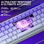 AULA Hero 68 HE 60% Gaming Keyboard Wired, Hall Effect Magnetic Switch Keyboard with Adjustable Actuation, Fast Trigger Mode, 8K Hz Polling Rate, 0.125ms Latency,Side Printed PBT Keycaps, RGB Backlit