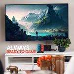 TalkWorks Joy-Con Charger Dock For Nintendo Switch Gaming Controllers - 4-Remote Docking Charging Station,USB Compatible w/ Switch OLED (Black)