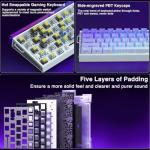 AULA Hero 68 HE 60% Gaming Keyboard Wired, Hall Effect Magnetic Switch Keyboard with Adjustable Actuation, Fast Trigger Mode, 8K Hz Polling Rate, 0.125ms Latency,Side Printed PBT Keycaps, RGB Backlit