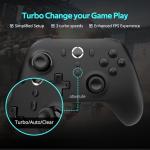 C6 Wireless PC Controller, Bluetooth Game Controller- 1000Hz Polling Rate- Hall Effect Joystick for Windows PC, Nintendo Switch, Switch 2, Steam Deck, Android TV/Mobile, iOS, MAC &Tesla Vibration Turbo