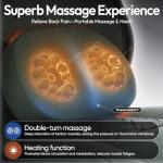 Dowinx Gaming Chair with Heated Massage Lumbar Support,Big and Tall Fabric Gaming Chairs for Adults with Footrest, Ergonomic Computer Game Chair with Poket Spring Cushions, 350lbs, Green