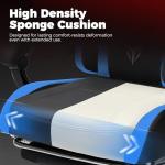 GTPLAYER Gaming Chair with Footrest, Video Game Chairs Racing Style PC Game Chairs 350lbs for Adults - Padded High Back Ergonomic Reclining Silla Gamer, Linkage Armrest, Blue