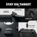 Xbox Wireless Gaming Controller + USB-C® Cable (2025) – Carbon Black – Play on Xbox, Windows, Android, iOS, FireTV Sticks, Smart TVs, VR Headsets