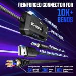 YPBDAN Gaming Headset for PS5, PS4, Xbox Series X|S, Xbox One, PC, Switch, Mac - RGB Over-Ear Headphones with 7.1 Surround Sound, Noise Cancelling Mic, 50mm Drivers & Memory Earmuffs for Nintendo 64