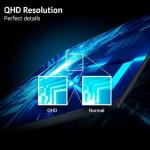 acer Nitro 27 Inch QHD 2560 x 1440 IPS Gaming Monitor | AMD FreeSync | Up to 180Hz Refresh | Up to 0.5ms | DCI-P3 95% | HDR 10 Support | One Display Port 1.2 & Two HDMI 2.0 | KG271U N3bmiipx