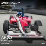 acer Nitro 27 Inch QHD 2560 x 1440 IPS Gaming Monitor | AMD FreeSync | Up to 180Hz Refresh | Up to 0.5ms | DCI-P3 95% | HDR 10 Support | One Display Port 1.2 & Two HDMI 2.0 | KG271U N3bmiipx