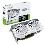 ASUS Dual GeForce RTX™ 4060 OC White Edition 8GB GDDR6 (PCIe 4.0, 8GB GDDR6, DLSS 3, HDMI 2.1a, DisplayPort 1.4a, 2.5-Slot Design, Axial-tech Fan Design, 0dB Technology, and More) (Renewed)