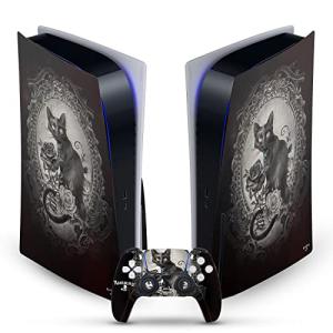 Head Case Designs Officially Licensed Alchemy Gothic Paracelsus Cat Gothic Vinyl Faceplate Sticker Gaming Skin Decal Compatible With Sony PlayStation 5 PS5 Disc Edition Console & DualSense Controller