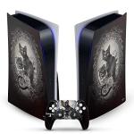 Head Case Designs Officially Licensed Alchemy Gothic Paracelsus Cat Gothic Vinyl Faceplate Sticker Gaming Skin Decal Compatible With Sony PlayStation 5 PS5 Disc Edition Console & DualSense Controller