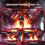 SANSUI 27 Inch Curved Gaming Monitor 200Hz 1ms with Speakers FHD 1080P Computer Monitor FreeSync|1500R|130% sRGB|HDR|Low Blue Light|HDMI DP Ports|VESA Mount|Metal Stand(HDMI Cable Incl.)