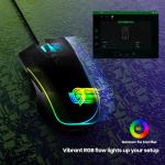 MKETech Electronics Wired Gaming Mouse - Computer Corded Mouse with 6 Programmable Buttons, Up to 7200 DPI Optical Sensor, RGB Lighting, for PC Laptop, Black (Cool Viper)