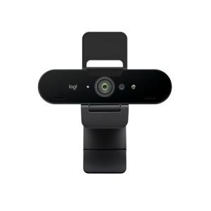 Logitech Brio 4K Webcam, Video Calling, Noise-Cancelling mic, HD Auto Light Correction, Wide Field of View, Windows Hello Works with Microsoft Teams, Zoom, Google Meet, PC/Mac/Laptop/MacBook/Tablet