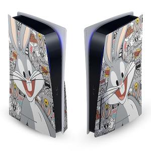 Head Case Designs Officially Licensed Looney Tunes Bugs Bunny Graphics and Characters Vinyl Faceplate Sticker Gaming Skin Decal Cover Compatible With Sony PlayStation 5 PS5 Disc Edition Console