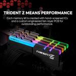 G.SKILL Trident Z RGB Series DDR4 RAM (XMP) 32GB (2x16GB) 4000MT/s CL18-22-22-42 1.40V Desktop Computer Memory U-DIMM (F4-4000C18D-32GTZR)
