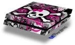 Splatter Girly Skull - Decal Style Skin fits original PS4 Gaming Console