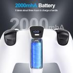 GLOWANT Charger for P5/P5 Edge Controller -2000mAh Portable Battery Pack, P5 Gaming Accessory Charging Kit with AC Adapter Power Brick(White)