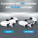 GLOWANT Charger for P5/P5 Edge Controller -2000mAh Portable Battery Pack, P5 Gaming Accessory Charging Kit with AC Adapter Power Brick(White)