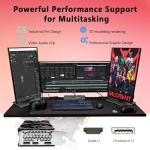 AISURIX RX 590 Graphics Card, Real 8GB, GDDR5, 256 Bit, RX 580 2304SP Pc Gaming Video Card, 2XDP, HDMI, PCI Express 3.0 with Freeze Fans Graphics Card for Gaming pc