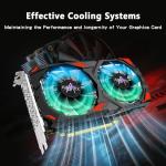 AISURIX RX 590 Graphics Card, Real 8GB, GDDR5, 256 Bit, RX 580 2304SP Pc Gaming Video Card, 2XDP, HDMI, PCI Express 3.0 with Freeze Fans Graphics Card for Gaming pc