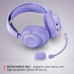 SteelSeries Arctis Nova 3P Wireless Multi-Platform Gaming Headset — Mobile App Control — 40 HR Battery — Neodymium Magnetic Drivers — 2.4GHz/Bluetooth — PS5, PS4, PC, Switch, Mobile — Lavender