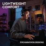 Logitech G522 Lightspeed Wireless Gaming Headset, Full-Band Mic, Advanced Audio, Tri-Connect (Lightspeed, Bluetooth, USB A to C), LIGHTSYNC RGB, for PC & Nintendo Switch/Switch 2 – Black