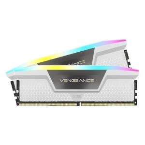 CORSAIR Vengeance RGB DDR5 RAM 32GB (2x16GB) 6400MHz CL36-48-48-104 1.35V Intel XMP Desktop Computer Memory - White (CMH32GX5M2B6400C36W)