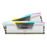 CORSAIR Vengeance RGB DDR5 RAM 32GB (2x16GB) 6400MHz CL36-48-48-104 1.35V Intel XMP Desktop Computer Memory - White (CMH32GX5M2B6400C36W)