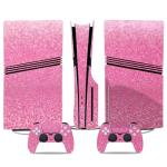 PS5 Pro Disk Skin & Controller Decal Set-Custom Vinyl Wrap Stickers for PlayStation 5 Pro Disk Console & DualSense Controller-Matte Black Gaming Skins Full Cover Protection(Pink, PS5 Pro Disk)