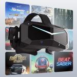 Pimax Crystal Super VR Headset | Full Payment Version 3840x3840 per Eye Ultrawide 140° FOV Eye- Tracking Ultra-Sharp for Flight & Racing Simulators & Gaming (CS-ultrawide)