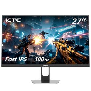 KTC Gaming Monitor 27 inch 180hz 1ms | Fast IPS Screen 1080p Monitor|2 x HDMI 2.0 &1 x Display Port 1.4 | Support Freesync and Wall Mount | 108% sRGB with HDR 10