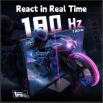 KTC Gaming Monitor 27 inch 180hz 1ms | Fast IPS Screen 1080p Monitor|2 x HDMI 2.0 &1 x Display Port 1.4 | Support Freesync and Wall Mount | 108% sRGB with HDR 10